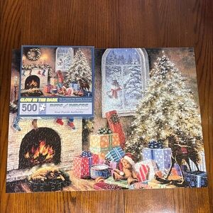 Bits and Pieces Not A Creature Was Stirring Glow in the Dark 500 pc puzzle